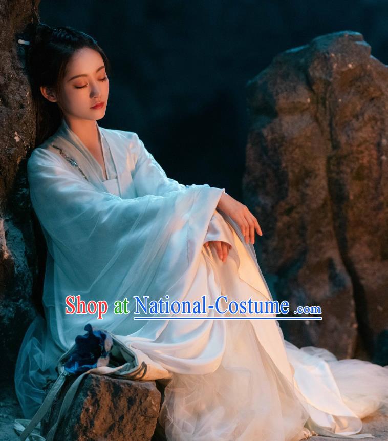 Romantic TV Series Miss The Dragon Gu Qing Yang Dress China Ancient Fairy Costumes Princess Clothing