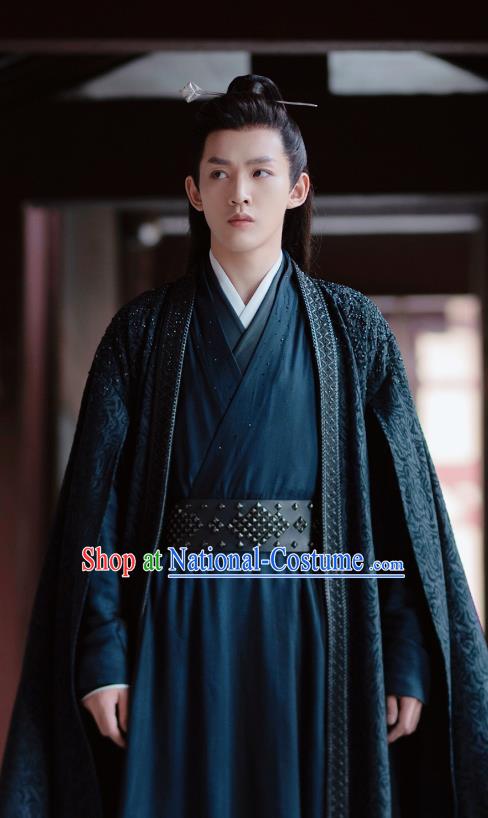 China Swordsman Costumes Ancient Young Hero Clothing Romantic TV Series Miss The Dragon Master Xue Qian Xun Garments