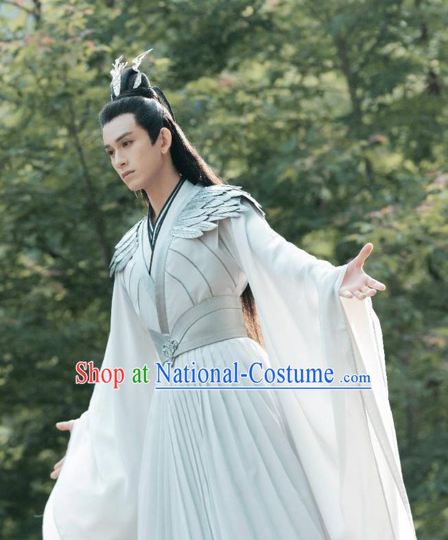 China Ancient Swordsman Clothing TV Series Miss The Dragon Destiny God Costumes