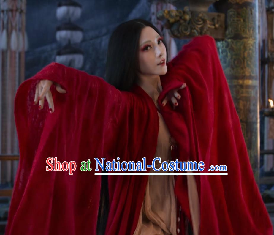 Film Creation of the Gods I Kingdom of Storms Consort Su Daji Clothing China Ancient Shang Dynasty Imperial Concubine Red Dresses