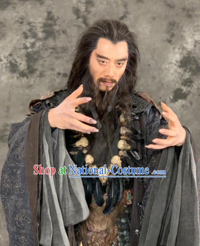 China Film Ancient Shang Dynasty Warrior Costumes Creation of the Gods I Kingdom of Storms Demon Monk Shen Gongbao Clothing