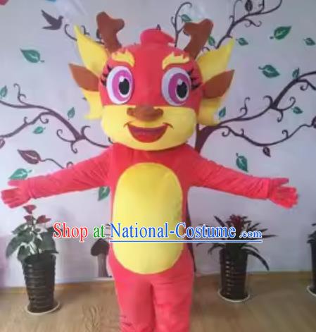 Customized Promotion of Longbao People Wearing Doll Costumes Giving Birth To Xiaolong Walking Mascot Doll Costumes Zhatuo Xiaolonglong Puppet Costumes