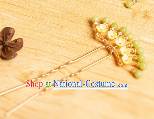 China Handmade Hanfu Fragrans Hair Stick Ancient Princess Hair Jewelry Song Dynasty Young Lady Hairpin