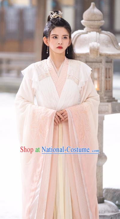 Drama Chong Zi Senior Sister Sima Miao Yuan Clothing China Ancient Female Swordsman Costumes Pink Dress