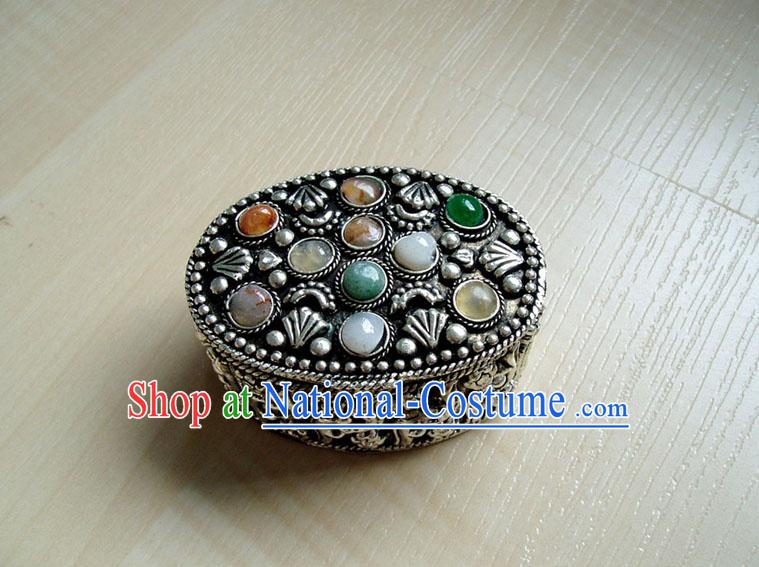 Tibet Silver Jewelry Box