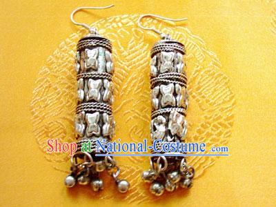 Tibet Natural Silver Earrings