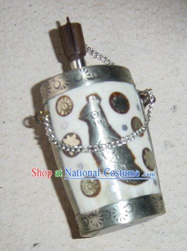 Tibet Silver Blessing Bird Snuff Bottle