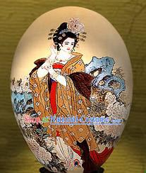 Chinese Wonders Hand Painted Colorful Egg-Gui Fei Empress _one of four ancient beauties_