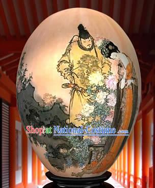 Chinese Wonder Hand Painted Colorful Egg-Emperor And Empress