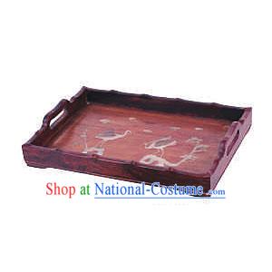 Chinese Classic Palace Tea Tray-Healthy Cranes