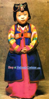 Traditional Handmade Korean Hanbok for Children