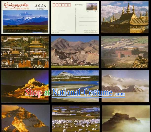 China Classic Tibet Scene Postcards Set _10 Pieces_