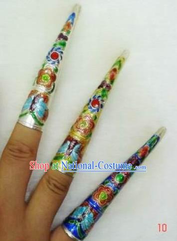 Chinese Cloisonne Long Fingernail