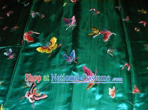 Chinese Hand Embroidery Bedcover-Butterfly World