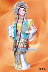 Handmade Peking Silk Figurine Doll - The Drunken Beauty Yang Gui Fei