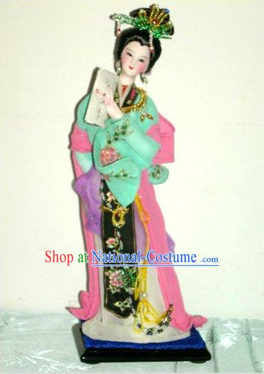 Handmade Peking Silk Figurine Doll - Cai Wenji