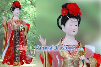 Handmade Peking Silk Figurine Doll - Tang Dynasty Beauty Empress 1