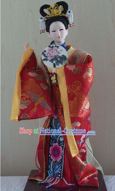 Handmade Peking Silk Figurine Doll - Jia Yuanchun in Dream of the Red Chamber