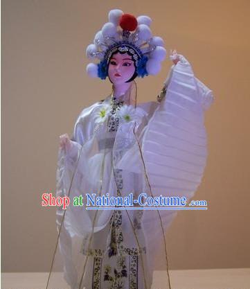 Handmade Peking Silk Figurine Doll - White Snake Legend