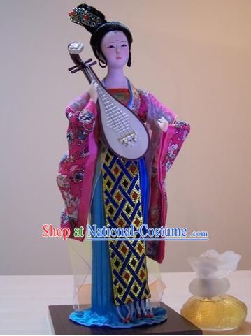 Handmade Peking Silk Figurine Doll - Tang Dynasty Beauty