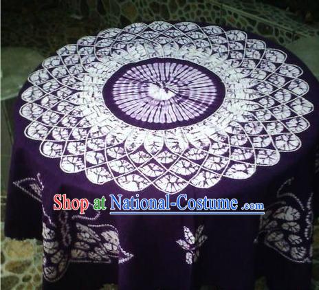 Chinese Classical Batik Tablecloth-Butterfly Love Flower 2