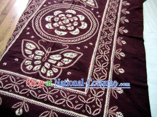 Chinese Classical Large Batik Tablecloth-Butterfly love Flower 5