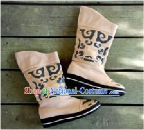 Chinese Traditional Handmade Long Boots for Women