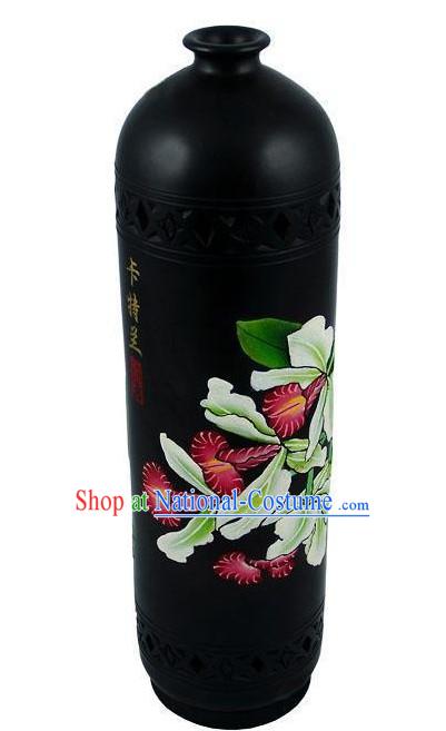 Chinese Traditional Longshan Black Pottery - Bowring Cattleya