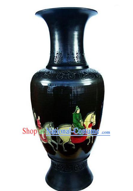 Chinese Traditional Longshan Black Pottery - Spring Travel