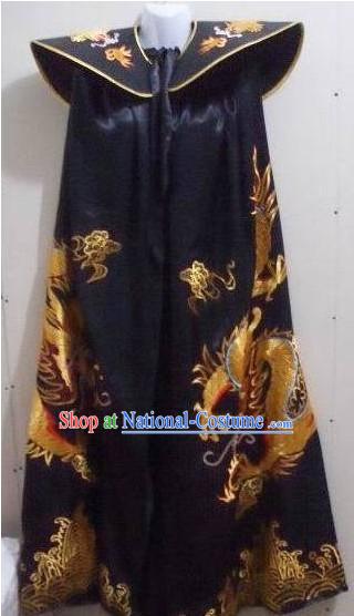 Chinese Ancient Emperor Embroidered Dragon Long Cape