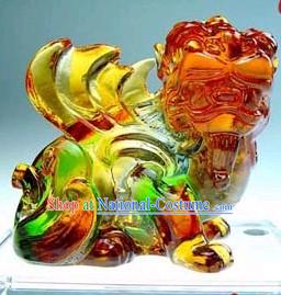 Chinese Classic Kai Guang Colored Glaze Pi Xiu _avoid bad and bring luck_