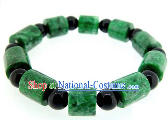 Chinese Classic Kai Guang Emerald Bracelet _bring wealth_