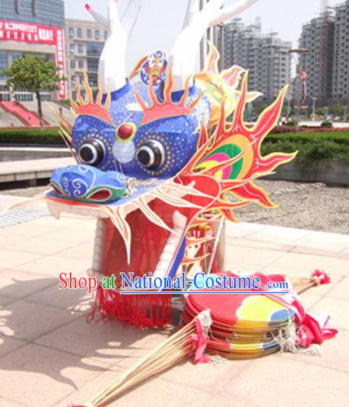 Supreme Super Large Chinese Hand Made and Painted Weifang Dragon Kite Complete Set