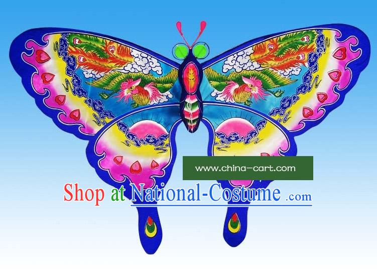 Chinese Traditional Weifang Hand Painted and Made Butterfly Kite - Phoenix