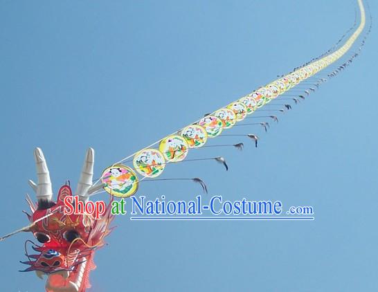 3937 Inches Supreme Super Large Chinese Hand Made and Painted Weifang Dragon Kite