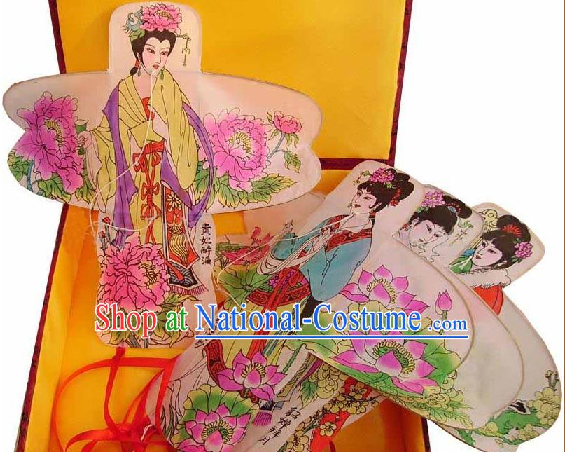 Chinese Classical Hand Painted Kite - Ancient Most Beautiful Four Beauties