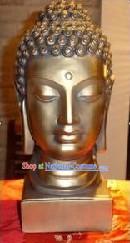 Chinese Traditional Buddha Head Golden Statue