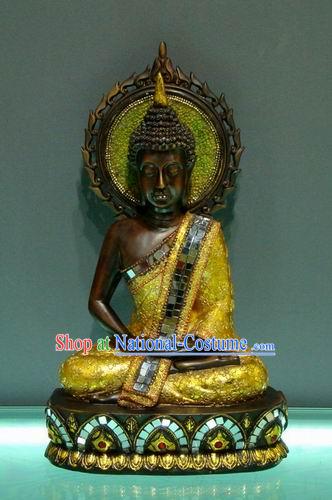 Large Southeast Asia Thai Arts Sun Buddha Figurine