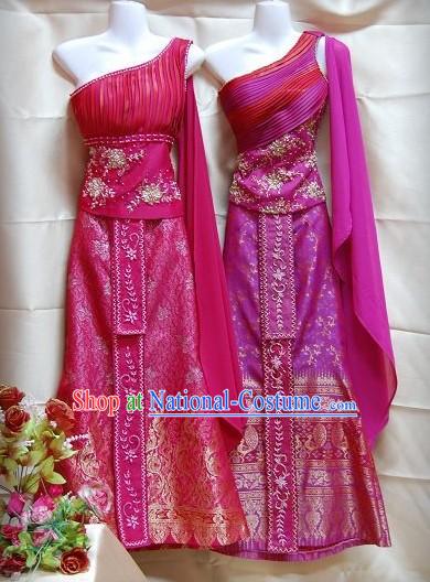 Traditional Thai Wedding Dress Complete Set