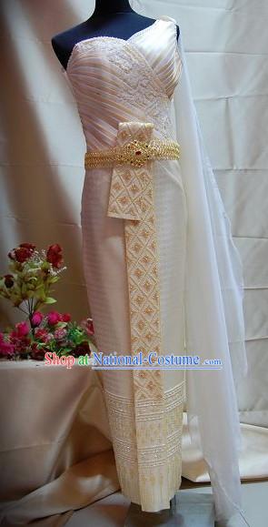 Traditional Asia Thai Court Dress Complete Set