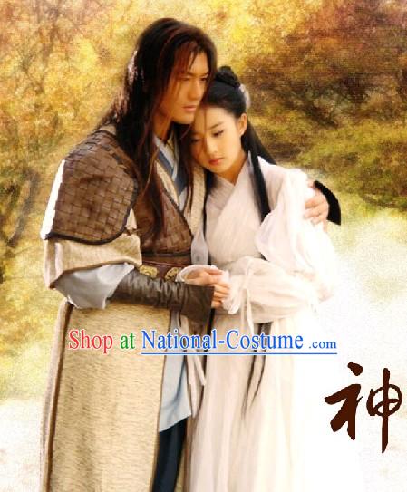 Chinese Ancient Swordsman Clothing Whole Set in The Return of the Condor Heroes