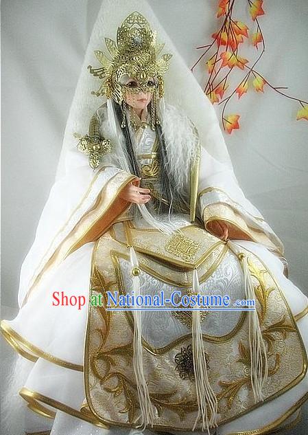 Chinese Ancient Prince Costume and Mask Complete Set