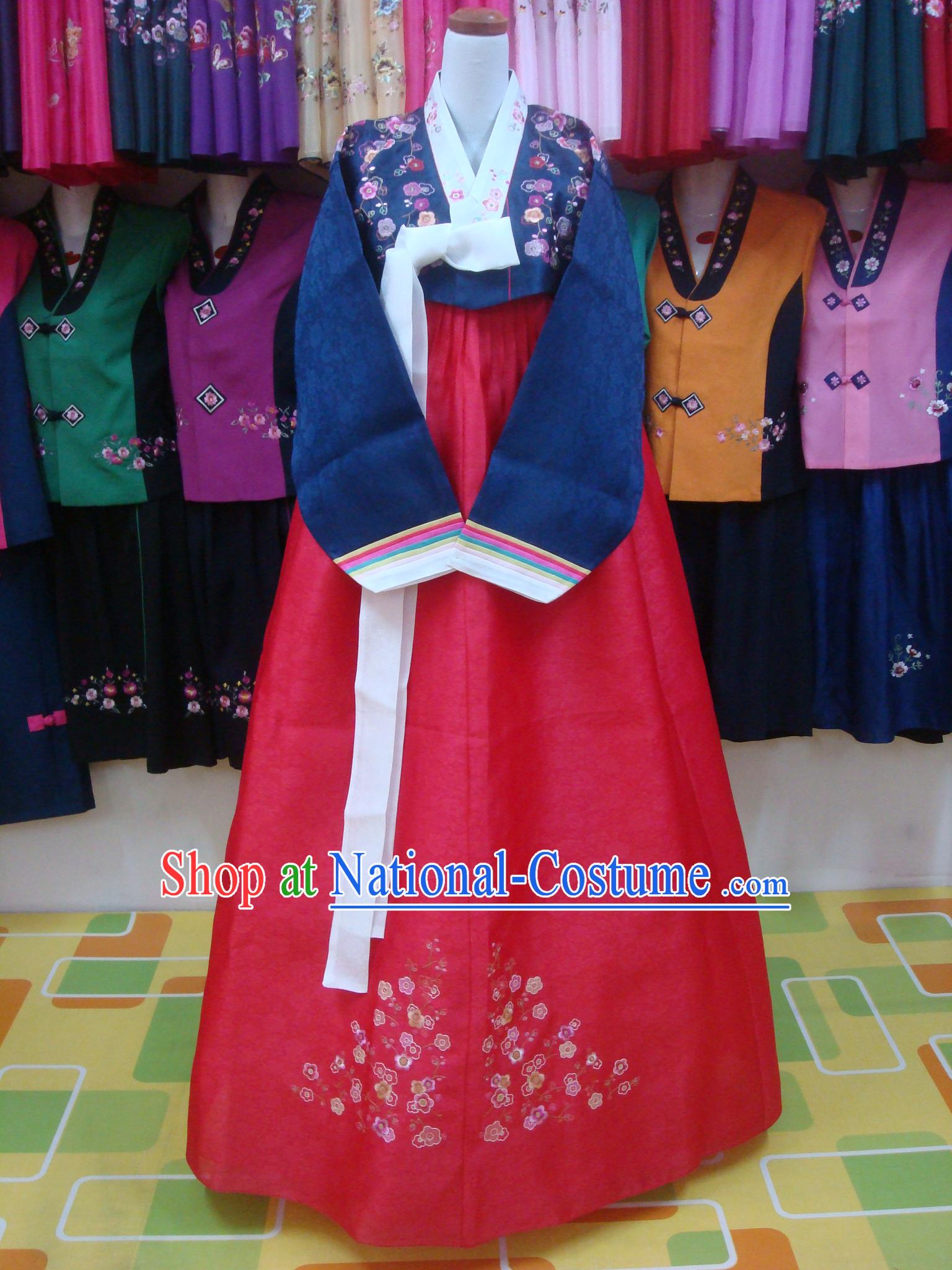 Korean Classical Mother Hanbok Wedding Dress