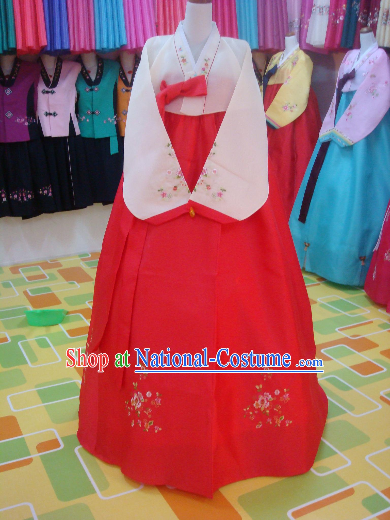 Traditional Korean Mother Hanbok Wedding Dress