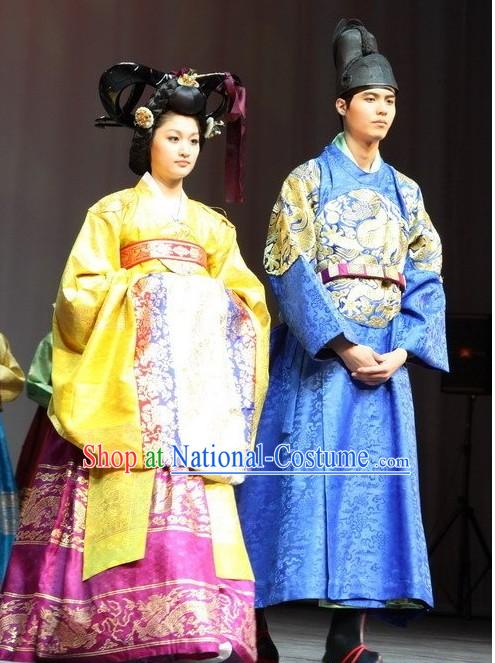 Ancient Korean Emperor and Empress Costumes