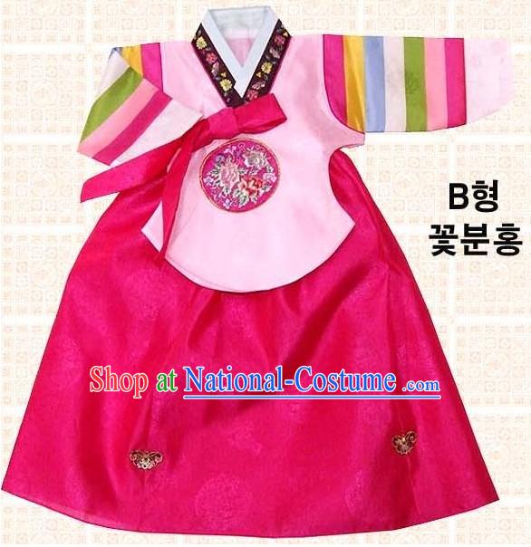 Traditional Korean Birthday Hanbok for Kids