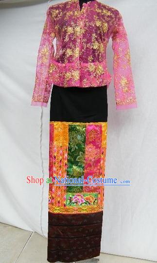 Traditional Thai Clothing Costume Complete Set