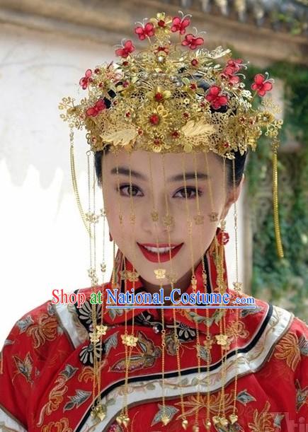 Traditional Chinese Wedding Phoenix Crown Set