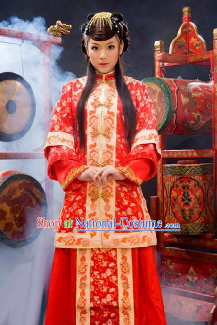 Stunning Chinese Mandarin Wedding Dress for Bride