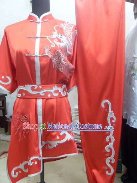 Professional Kung Fu Competiton Silk Dragon Suits